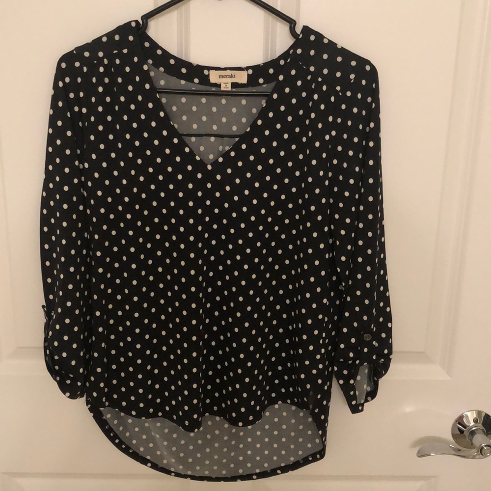 Polka dot blouse